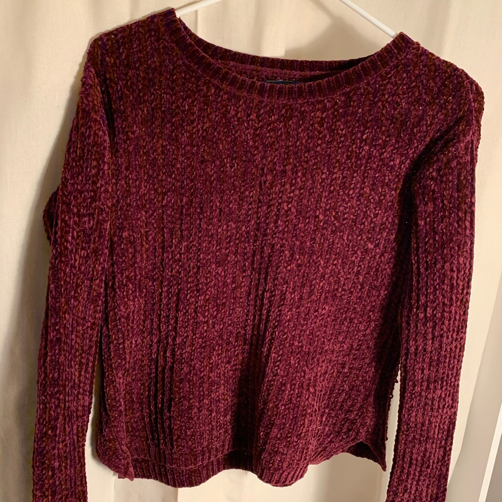 Aeropostale XS Burgundy Super soft Sweater